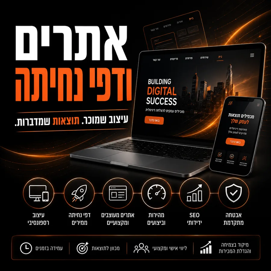 אתרים ודפי נחיתה